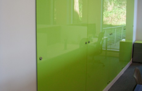 Green Glass Wall Panels