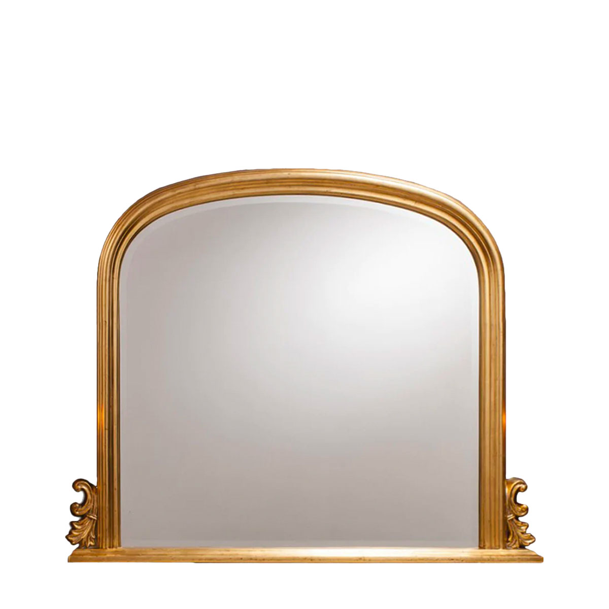 Gold framed Overmantle mirror